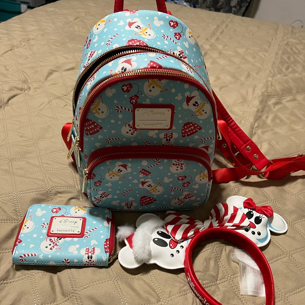 Disney winter Mickey Loungefly backpack